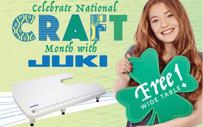 Celebrate National Craft Month with JUKI