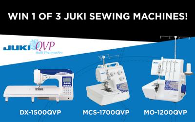 Win 1 of 3 Juki Machines