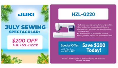 Enjoy The July Sewing Spectacular