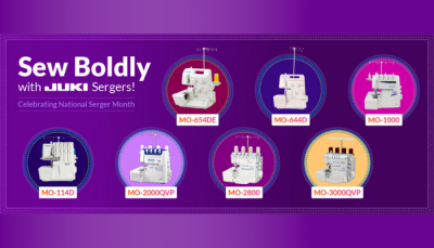 Sew Boldly with JUKI Sergers!