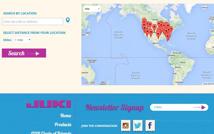 Juki introduces a New QVP Dealer Network & Dealer Locator