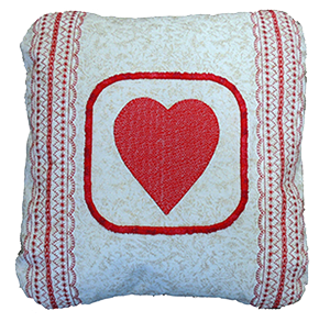 Lacy Heart Pillow