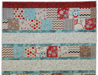 Quilt with an owl design