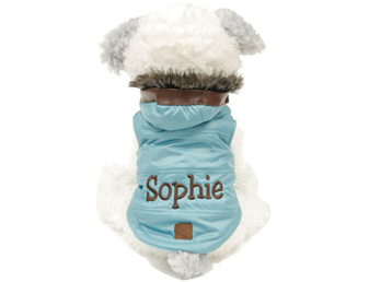 Personalized embroidered pet clothing